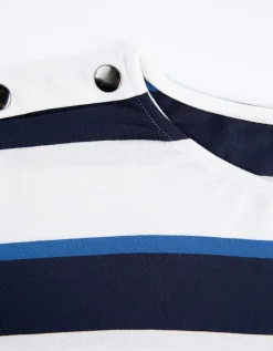 Longsleeve - Sierknopen - donkerblauw