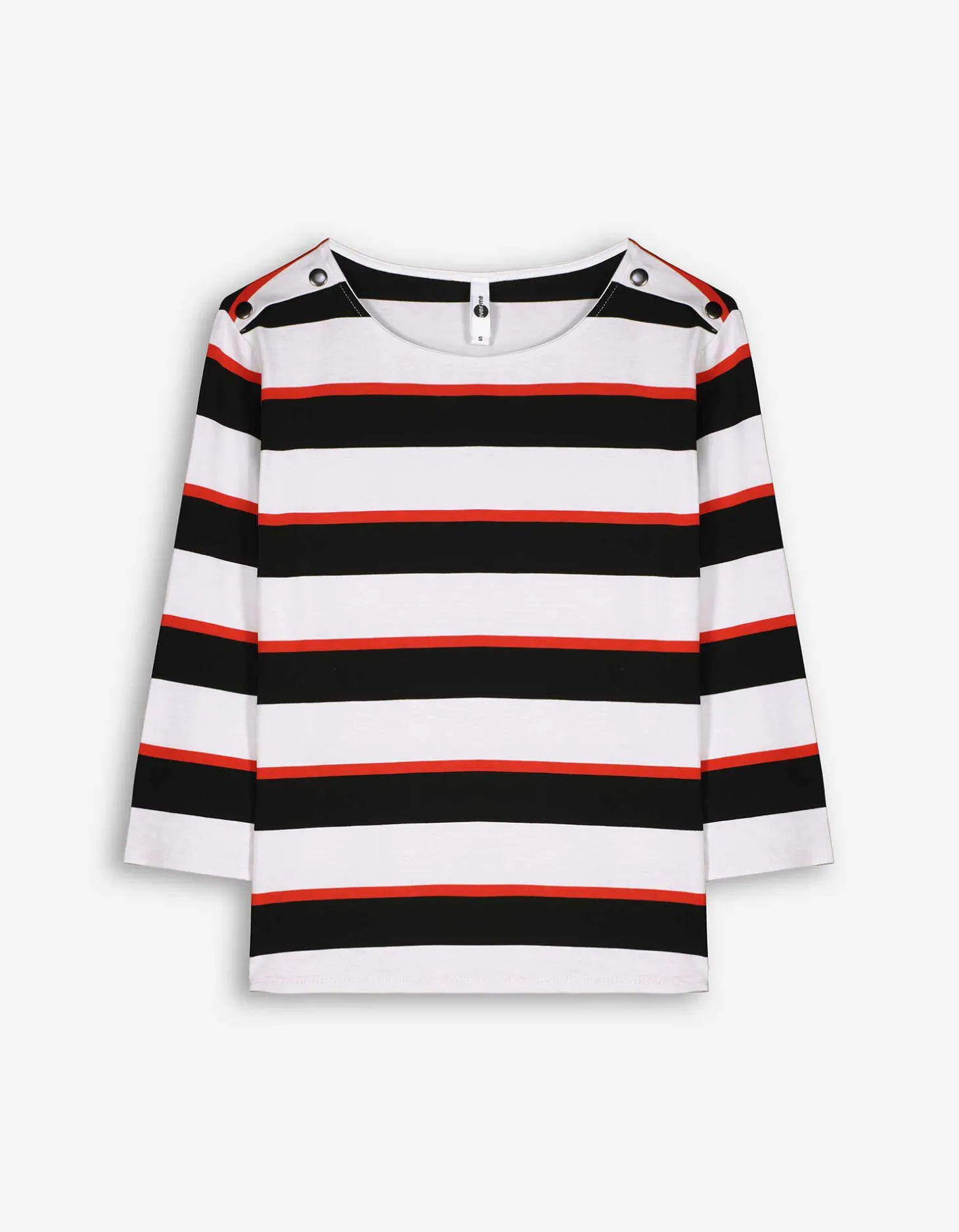Longsleeve - Sierknopen - wit