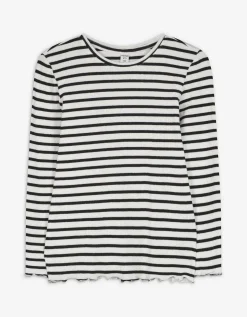 Longsleeve - Strepen - wit