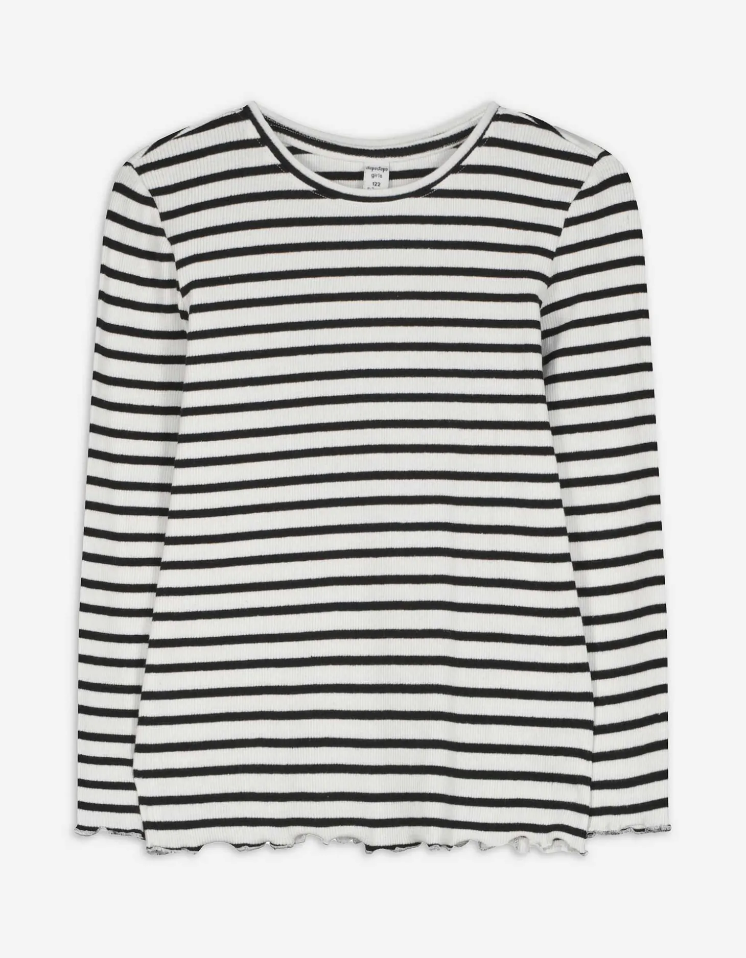 Longsleeve - Strepen - wit