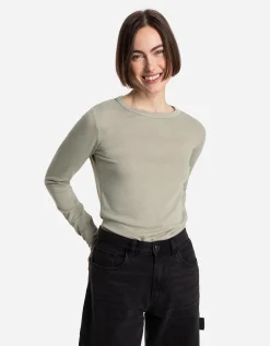 Longsleeve - Viscose - lichtgroen
