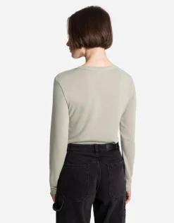 Longsleeve - Viscose - lichtgroen