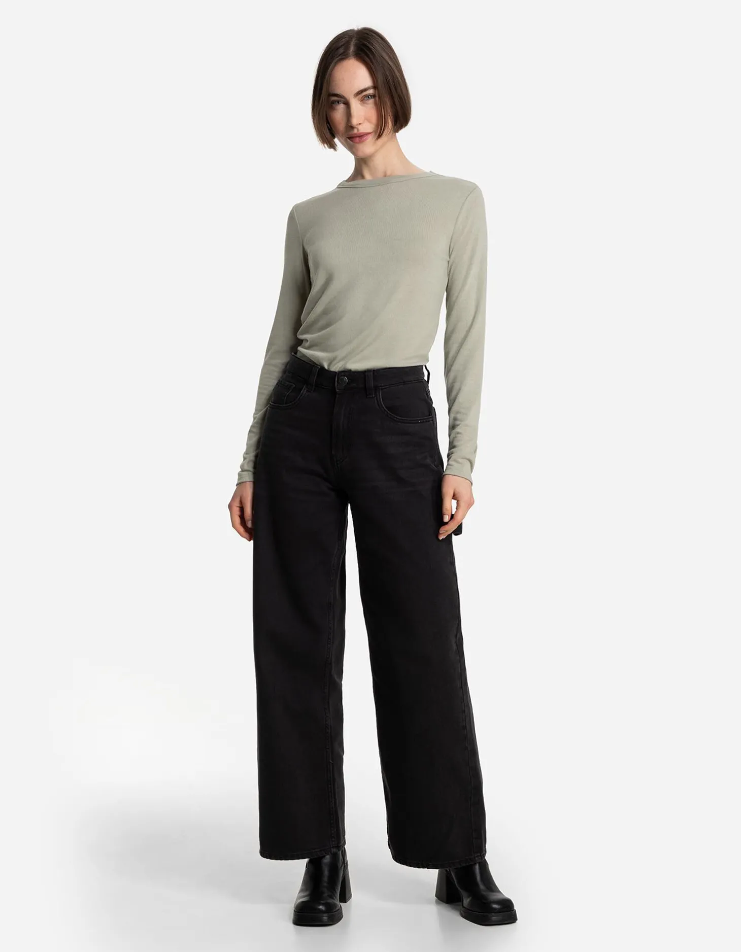 Longsleeve - Viscose - lichtgroen