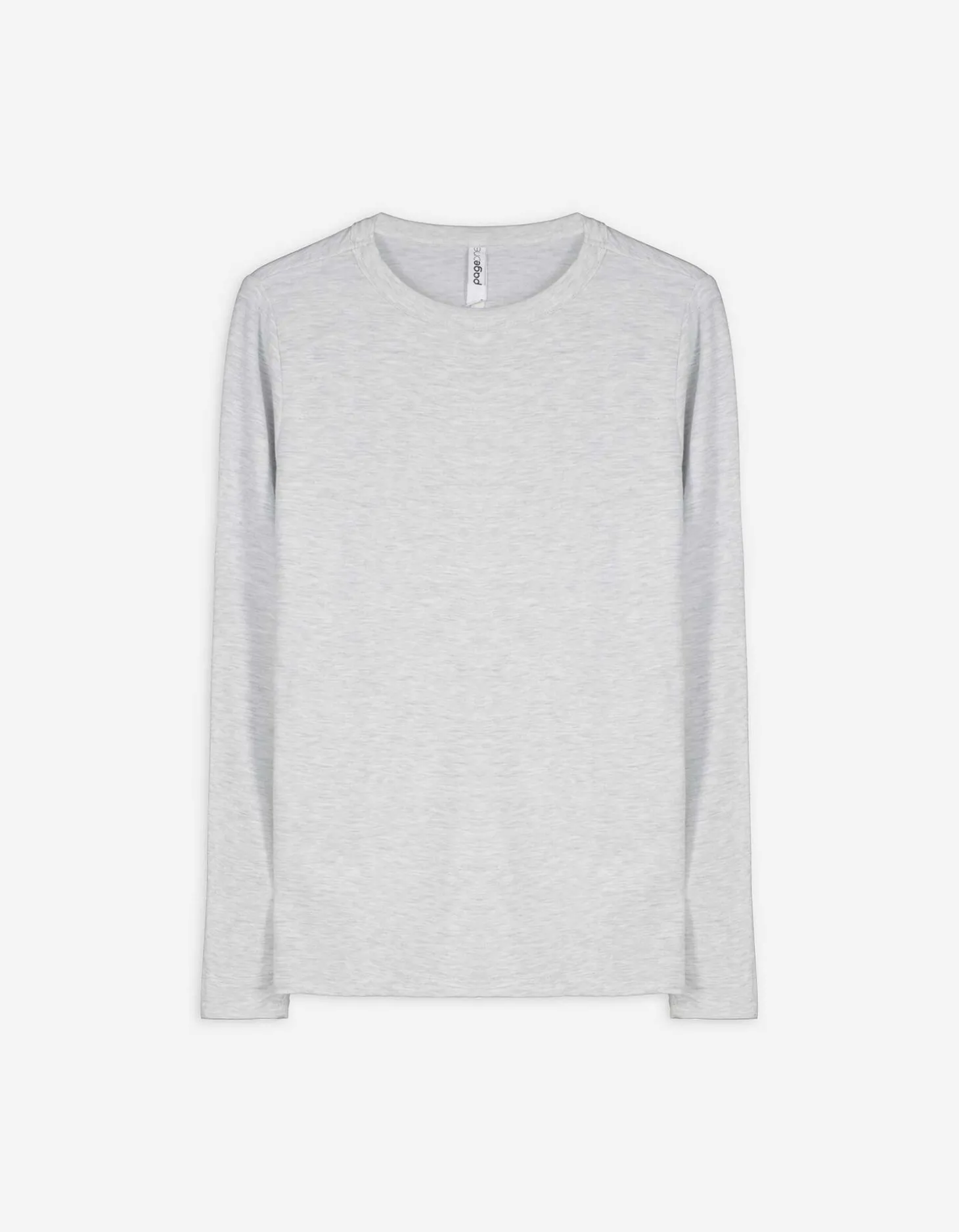 Longsleeve - Viscose - lichtgrijs