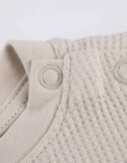 Longsleeve - Wafelstructuur - wit