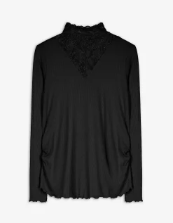 Longsleeve - Zwangerschapskleding - zwart