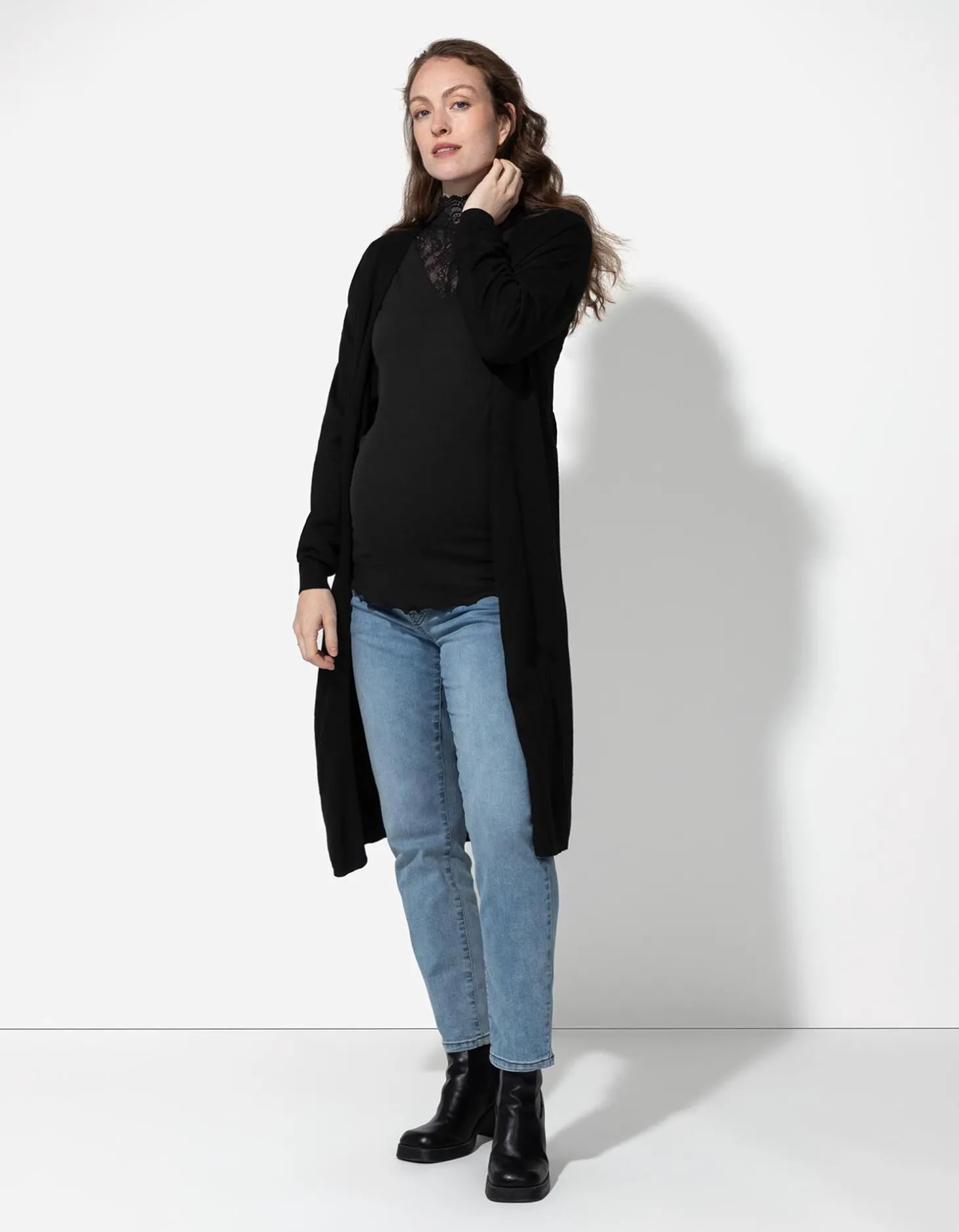 Longsleeve - Zwangerschapskleding - zwart