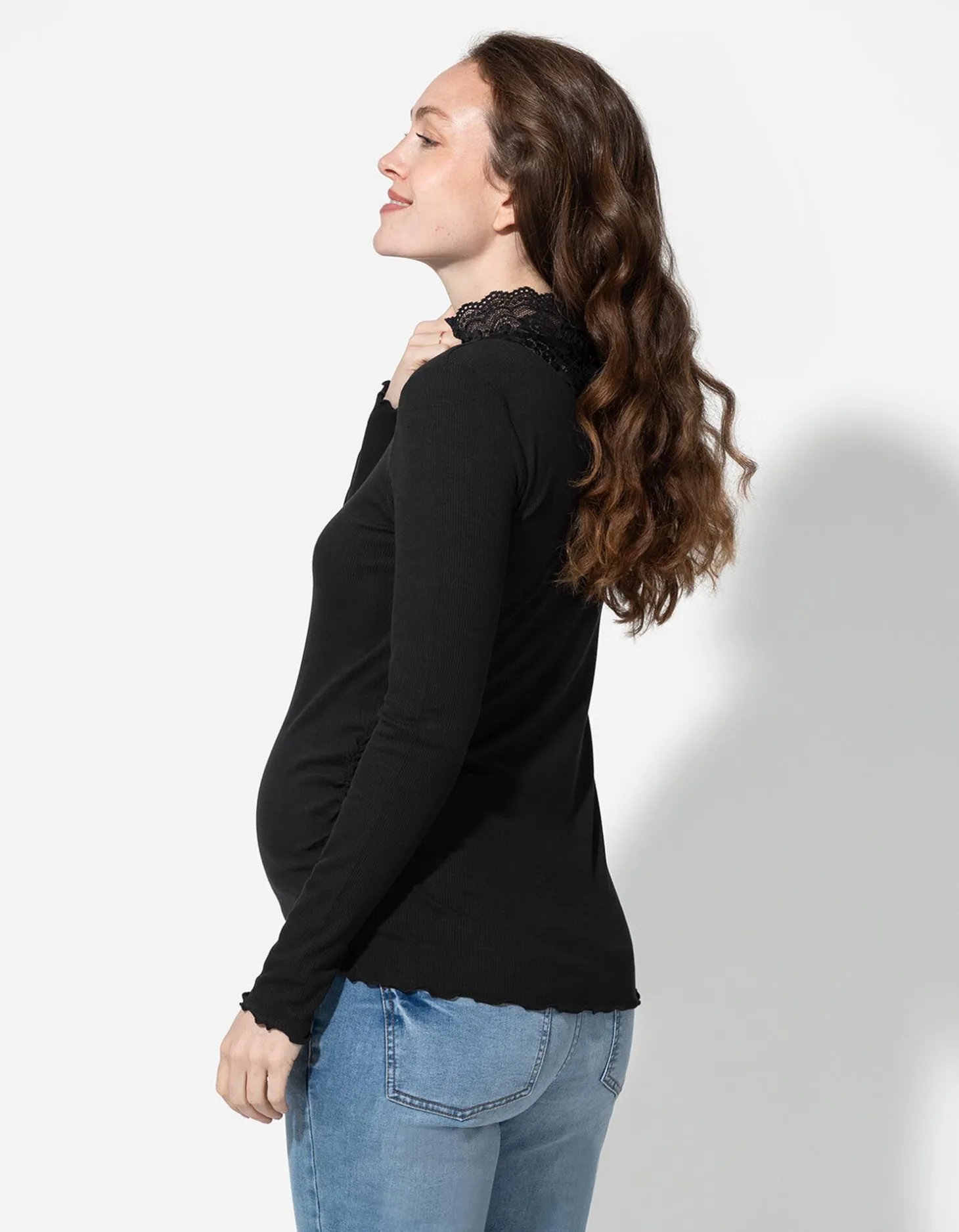 Longsleeve - Zwangerschapskleding - zwart