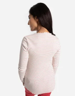 Longsleeve - Zwangerschapskleding - wit