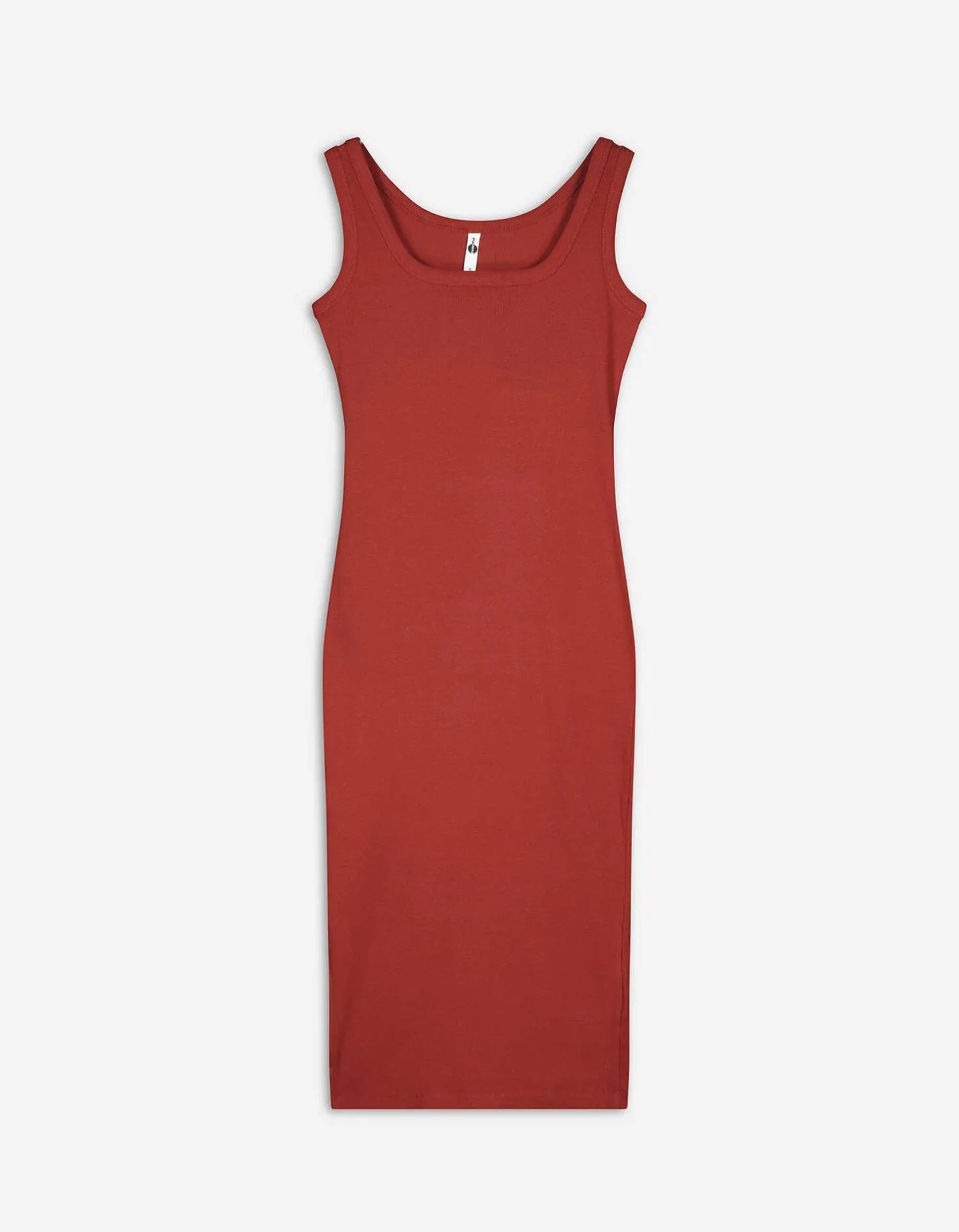 Midi-jurk - Zijsplit - rood