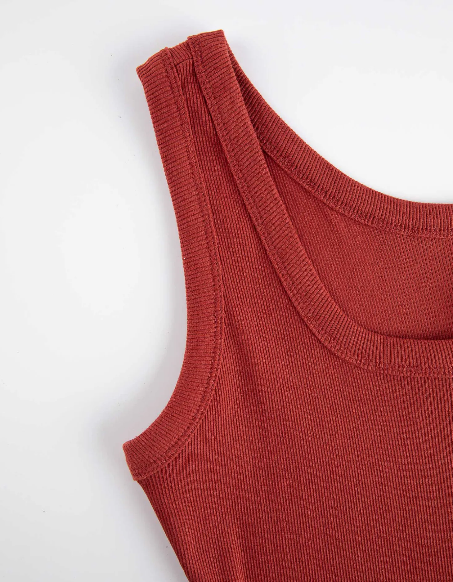 Midi-jurk - Zijsplit - rood