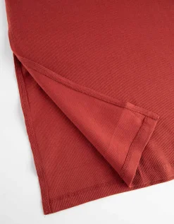 Midi-jurk - Zijsplit - rood