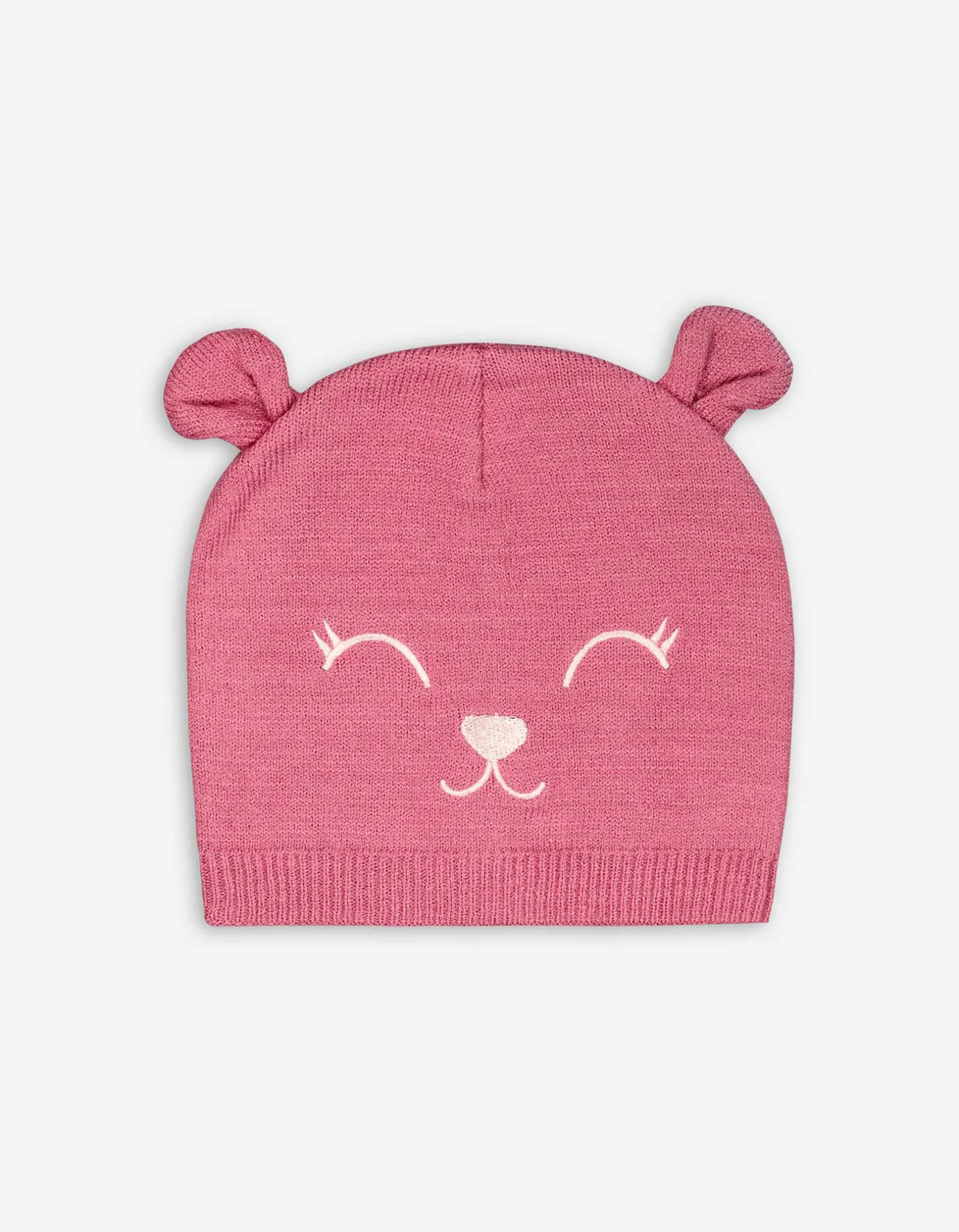 Muts - Borduursel - roze