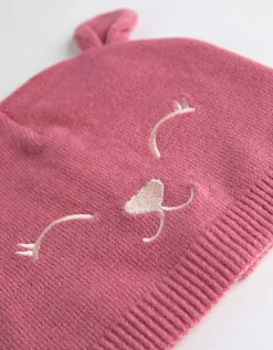 Muts - Borduursel - roze