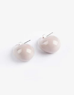 Oorbellen - beige