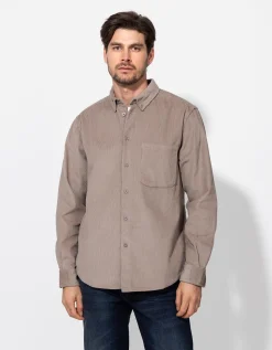 Overhemd - Corduroy - beige