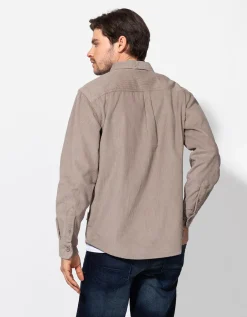 Overhemd - Corduroy - beige