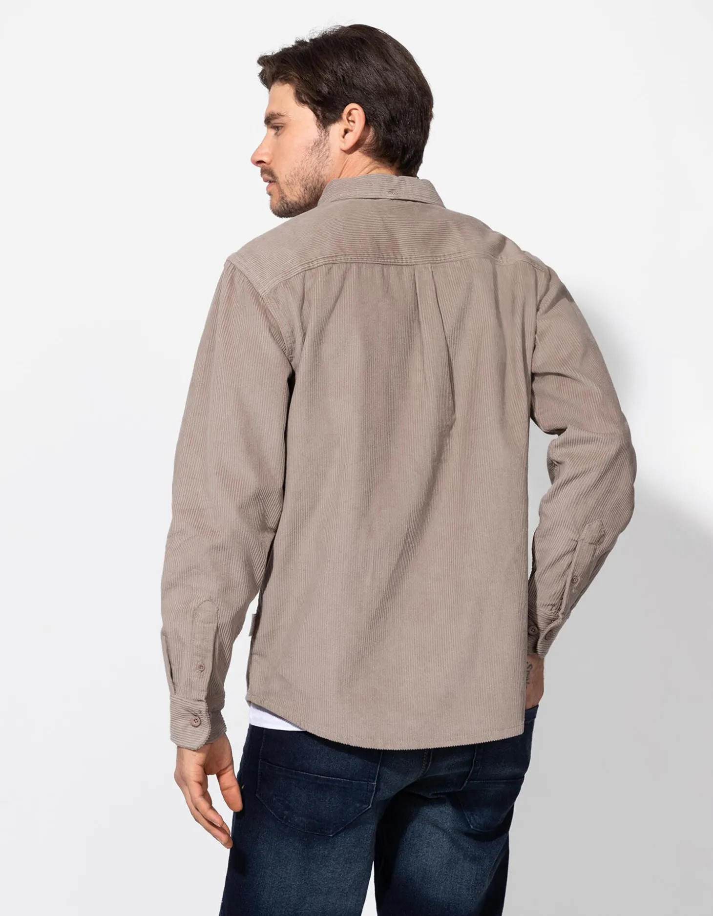 Overhemd - Corduroy - beige