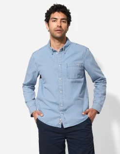 Overhemd - Denim - lichtblauw