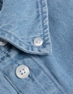 Overhemd - Denim - lichtblauw
