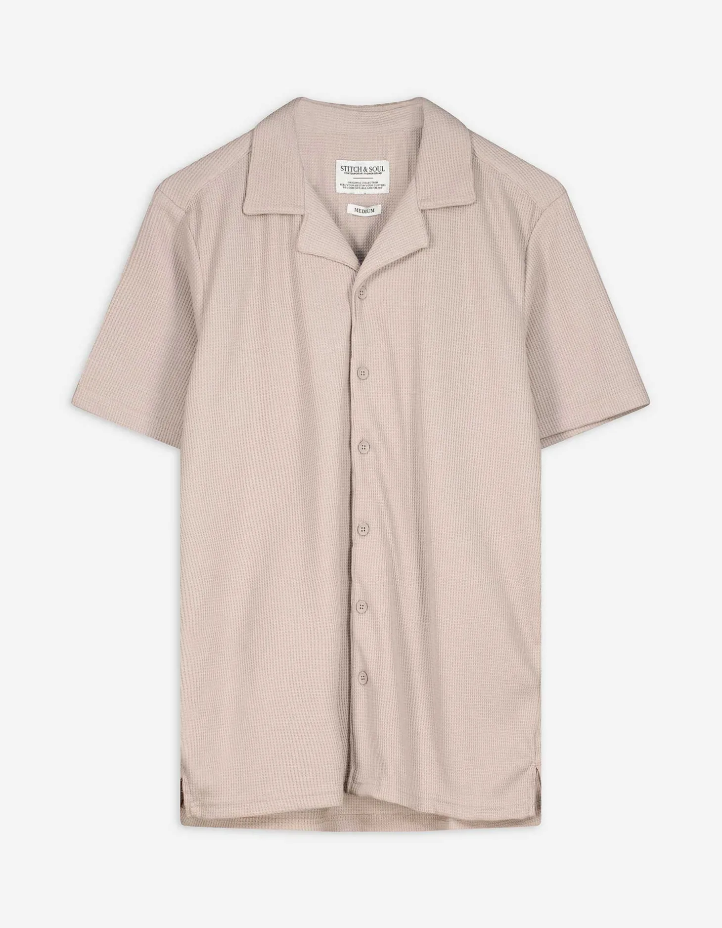 Overhemd - Effen - beige