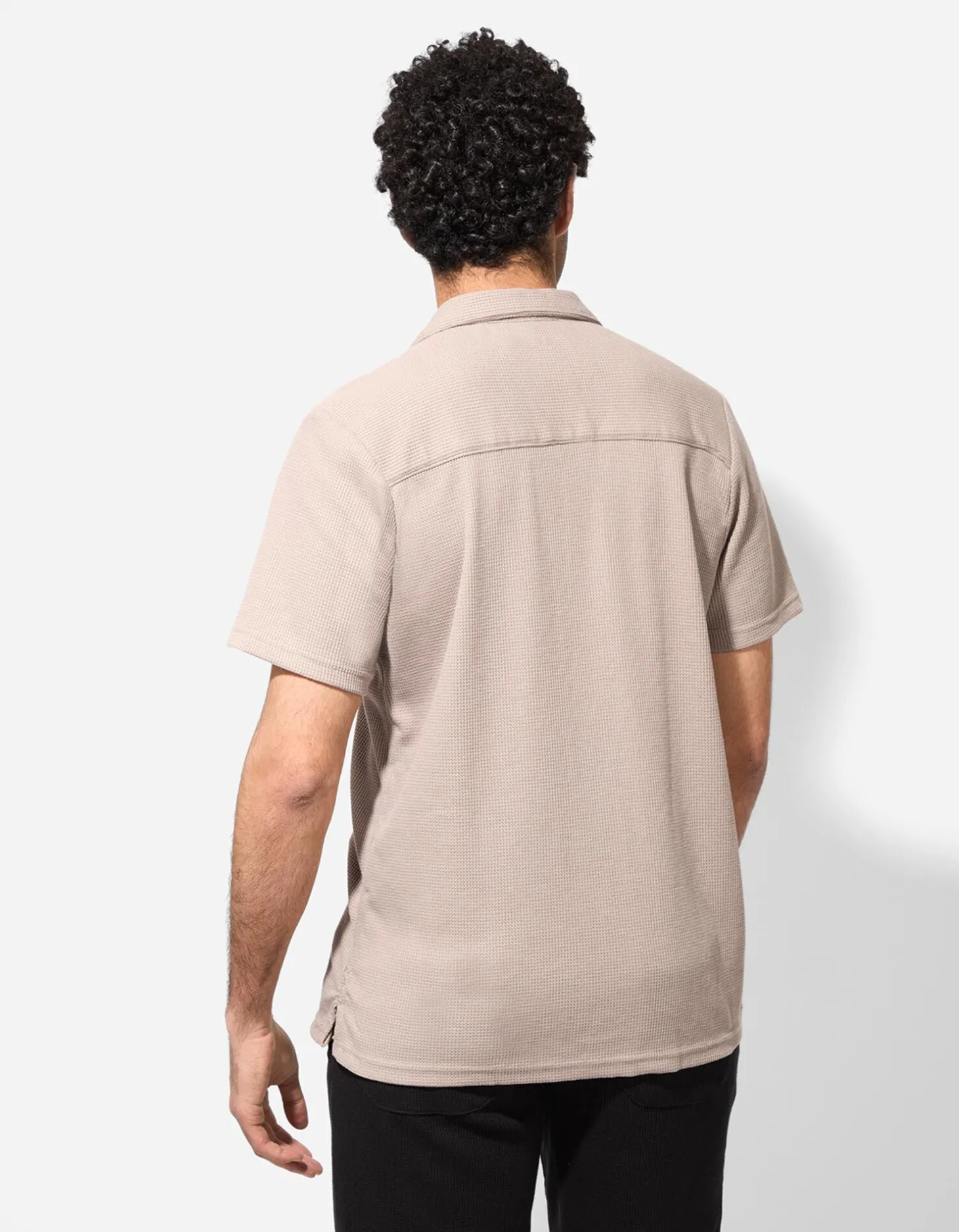 Overhemd - Effen - beige