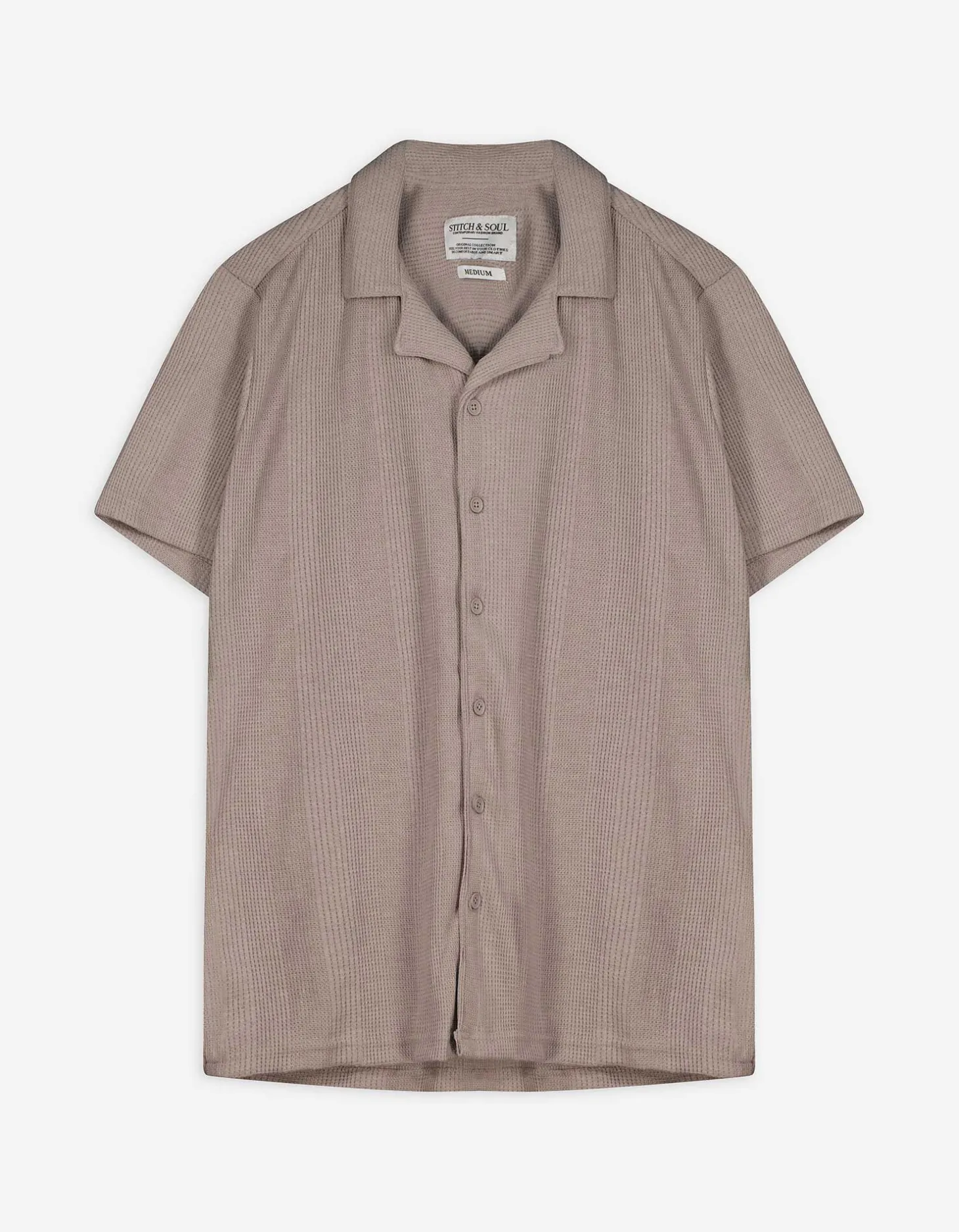 Overhemd - Effen - beige