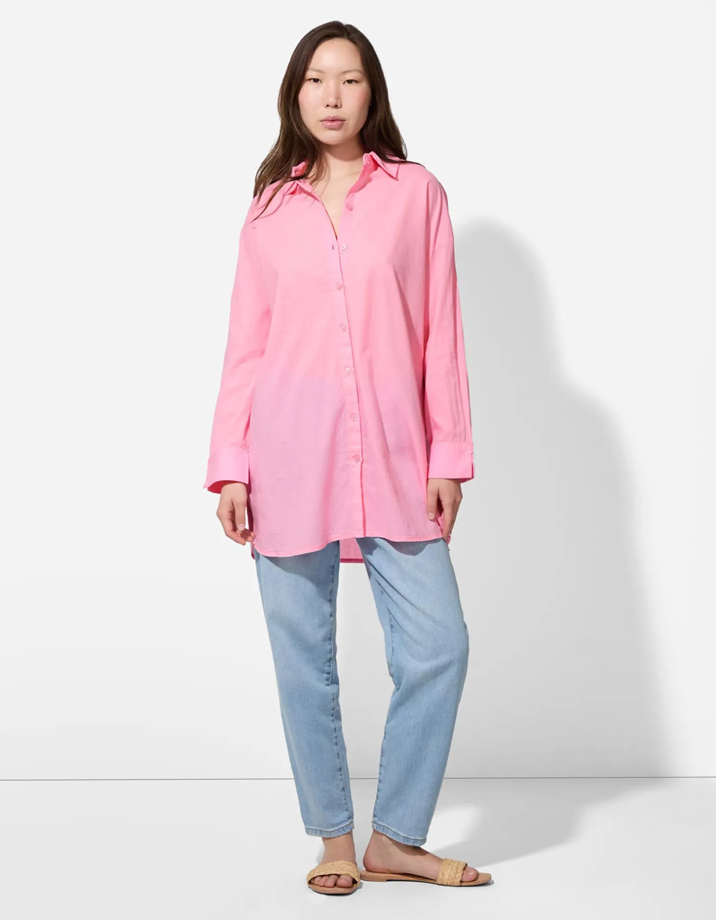 Overhemd - Effen - pink