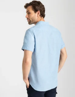 Overhemd - Linnen - blauw