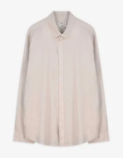 Overhemd - Linnenlook - beige