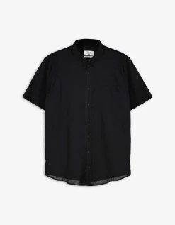 Overhemd - Linnenlook - zwart