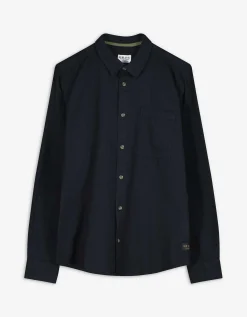 Overhemd - Linnenlook - zwart