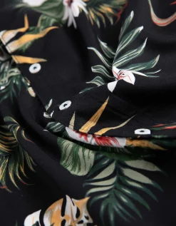 Overhemd - Print all-over - zwart