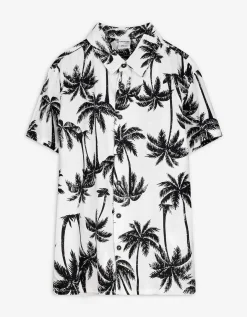 Overhemd - Print all-over - wit