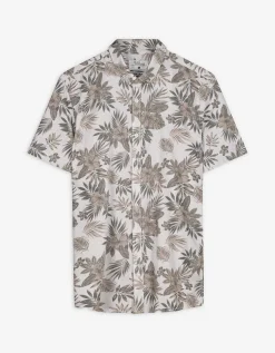 Overhemd - Print all-over - beige