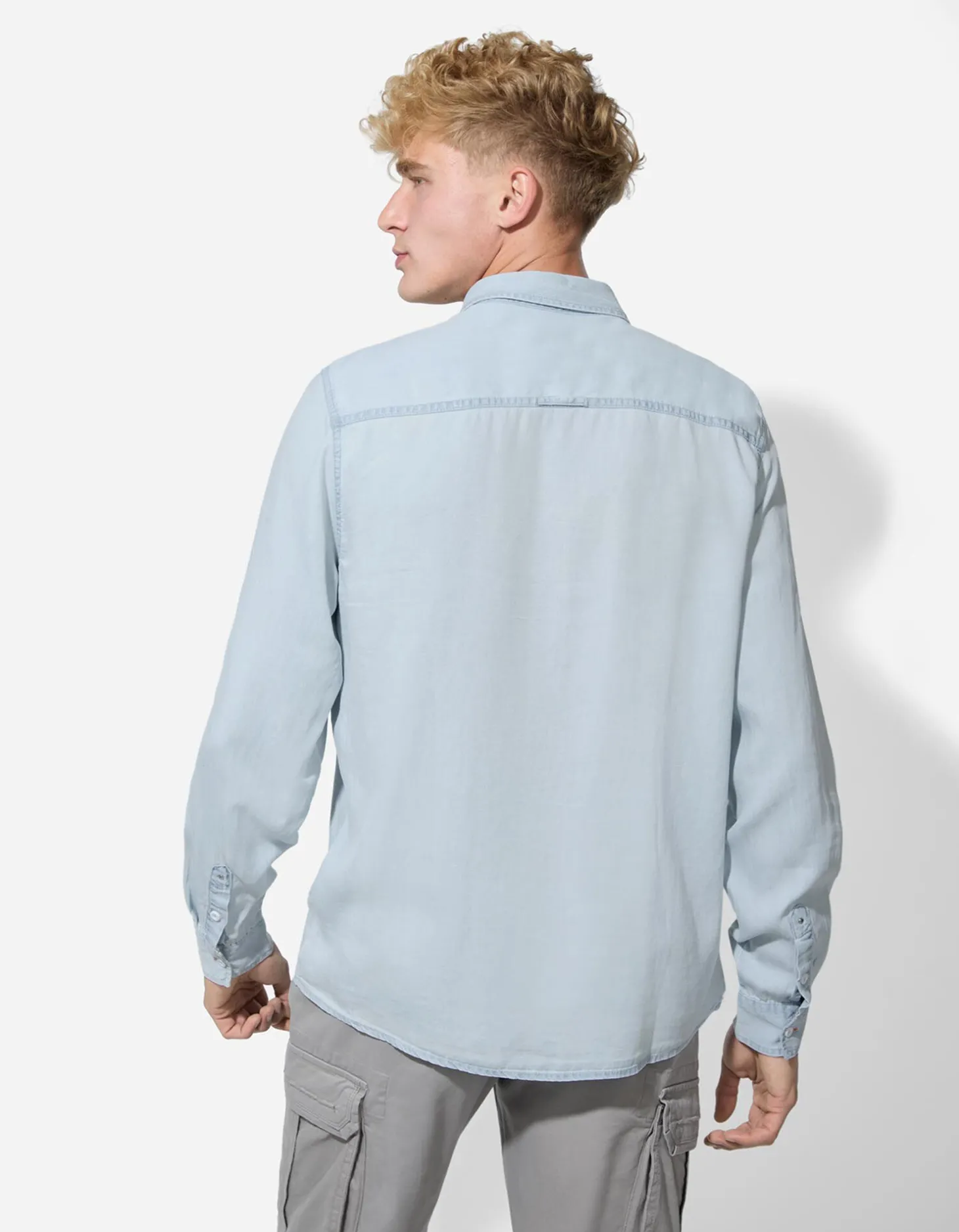 Overhemd - Regular fit - lichtblauw