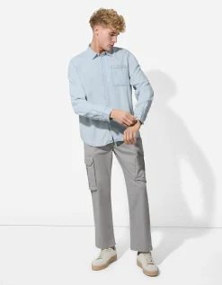 Overhemd - Regular fit - lichtblauw