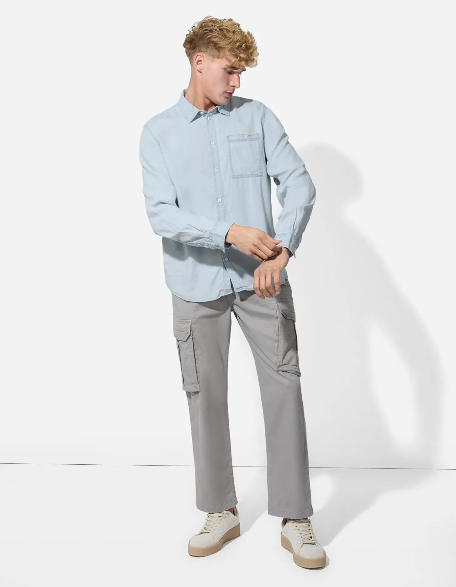 Overhemd - Regular fit - lichtblauw