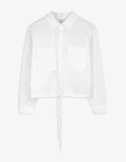 Overhemdblouse - Effen - wit