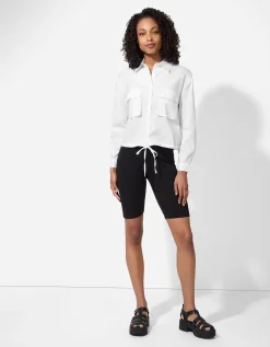 Overhemdblouse - Effen - wit
