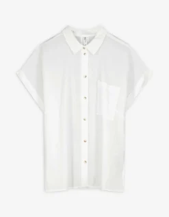 Overhemdblouse - Effen - wit