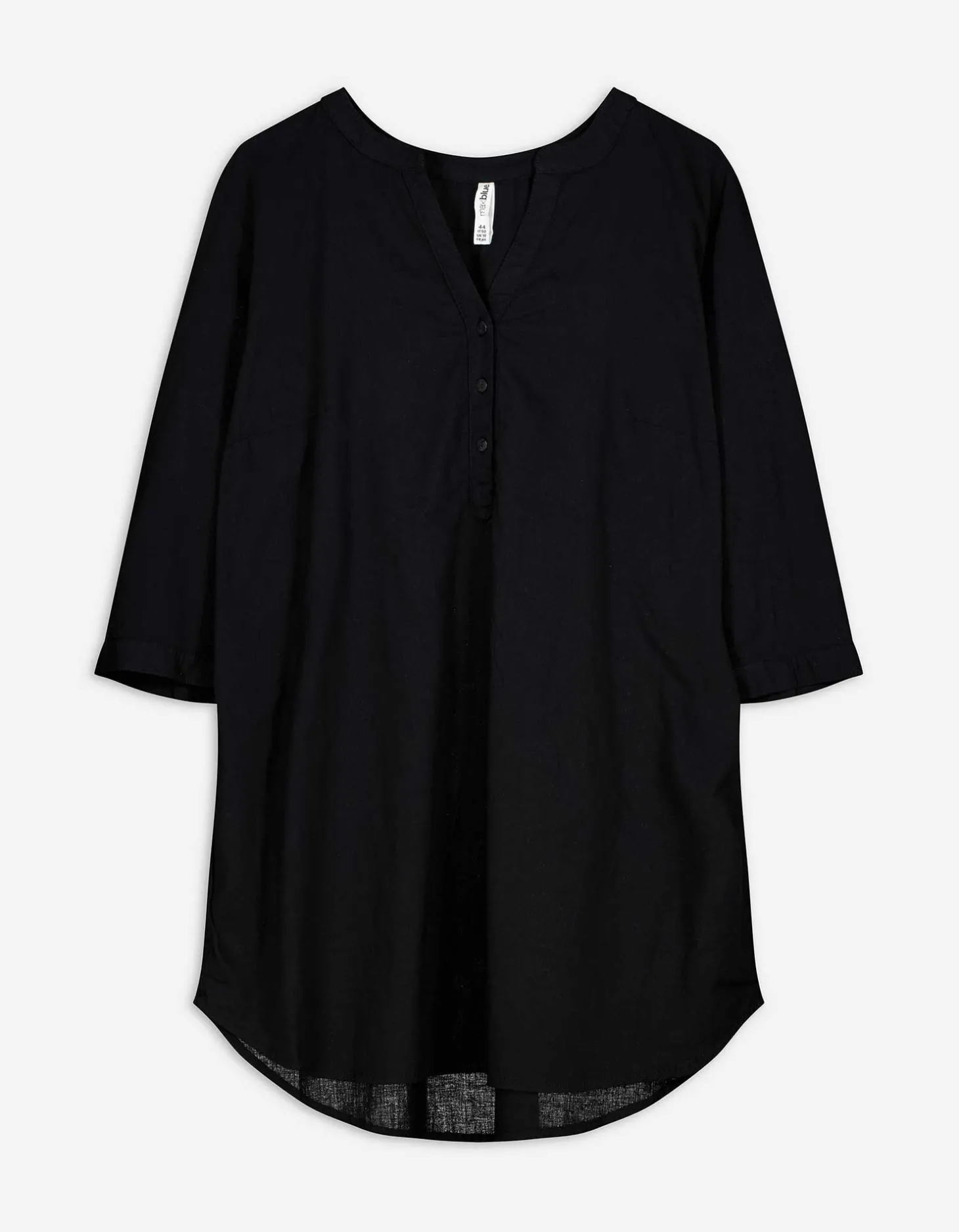 Overhemdblouse - Effen - zwart