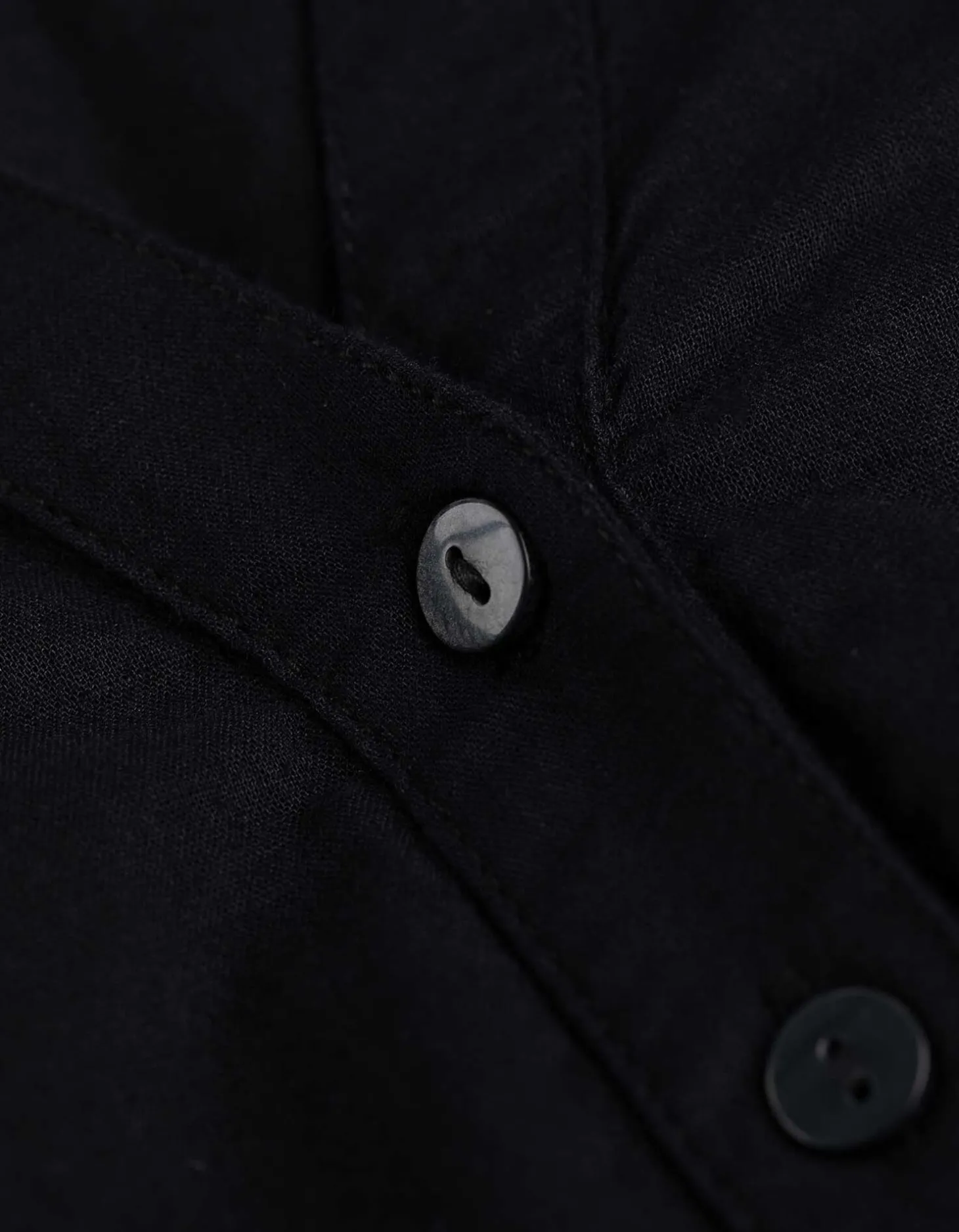 Overhemdblouse - Effen - zwart
