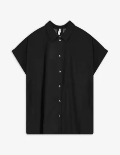Overhemdblouse - Effen - zwart