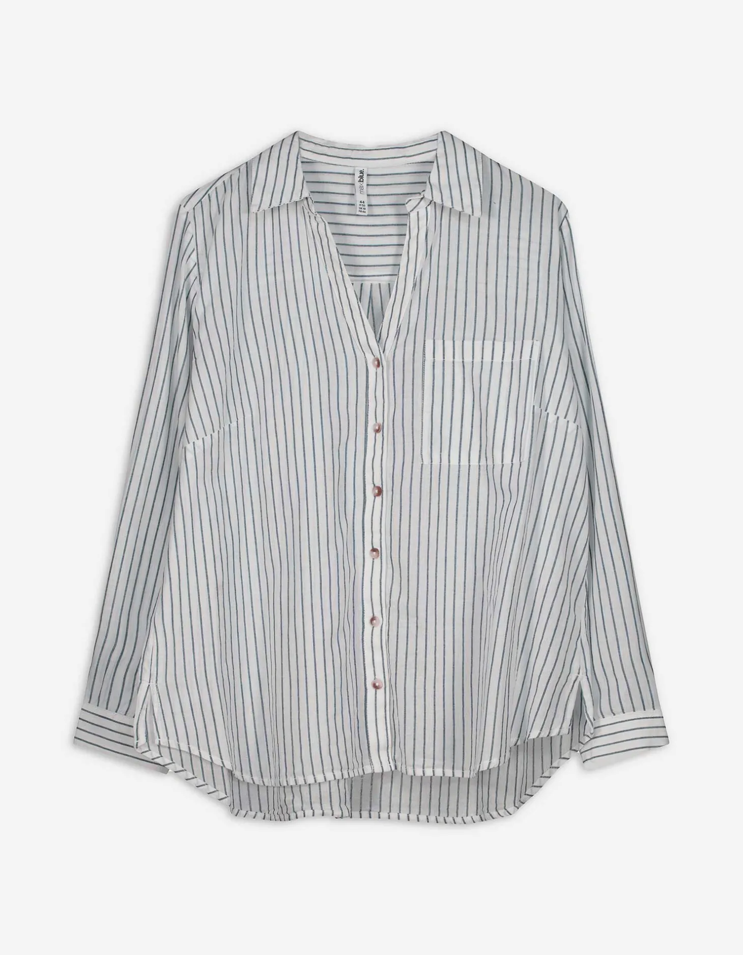 Overhemdblouse - Katoen - wit