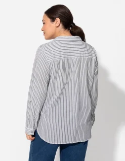 Overhemdblouse - Katoen - wit
