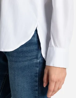 Overhemdblouse - Langer achterpand - wit