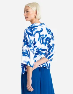 Overhemdblouse - LENZING&trade; ECOVERO&trade; - wit