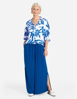 Overhemdblouse - LENZING&trade; ECOVERO&trade; - wit