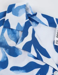 Overhemdblouse - LENZING&trade; ECOVERO&trade; - wit